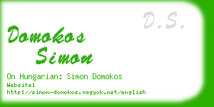 domokos simon business card